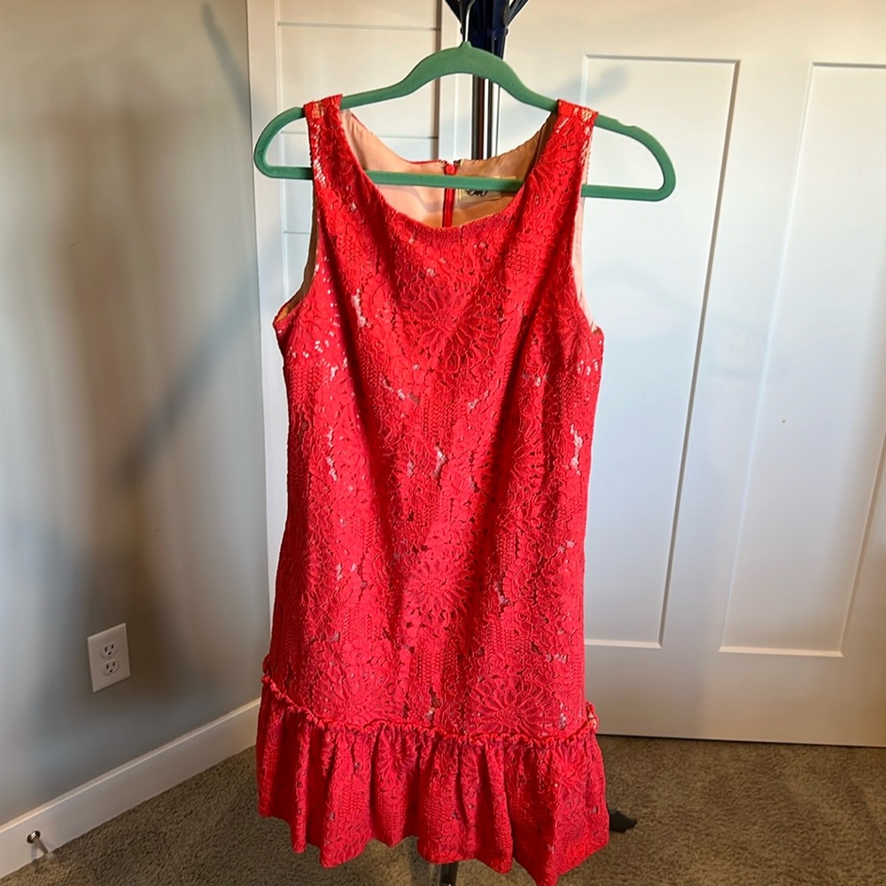 Eliza J 12 pink embroidered sun dress